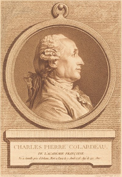 Charles Pierre Colardeau af Thérèse Éléonore Lingée after Louis Rolland Trinquesse