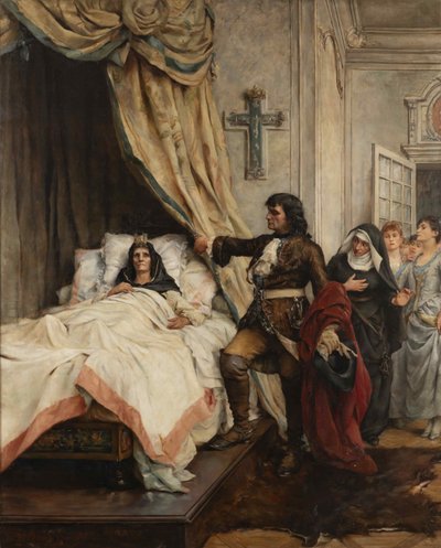 Peter den Store besøgte Madame de Maintenon i 1717, slutningen af det 19. århundrede. af Thérèse de Champ Renaud