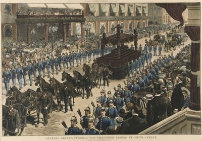 General Grants Funeral - Processionen forbi Fifth Avenue, fra Harper