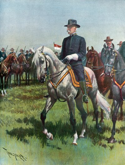 Generalmajor Nelson A. Miles, U. S. A., der leder hæren af Thure de Thulstrup