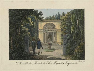 Monument to the Parents in Pavlovsk Park, 1810s. dani af Thurner