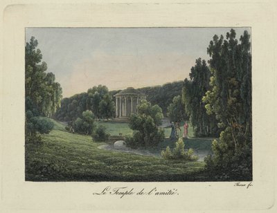 Udsigt over venskabtemplet i Pavlovsk, 1810