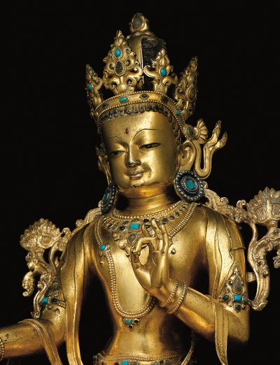 Kejserlig figur af Avalokiteshvara af Tibetan School