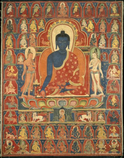 Malet banner af Tibetan School