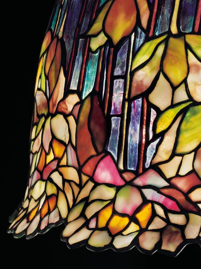En "Pond Lily" bordlampe, ca. 1903 af Tiffany Studios