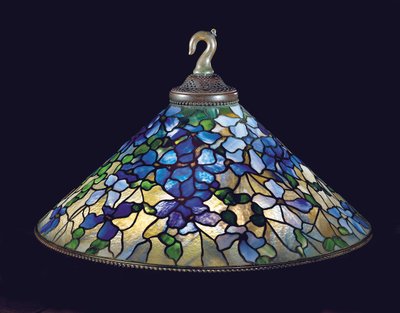 Clematis lysekrone, ca. 1910 (blyeret glas og bronze) af Tiffany and Company