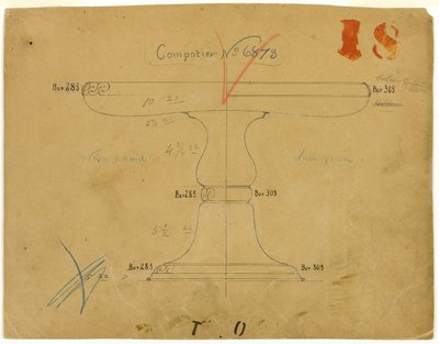 Design til kompoter nr. 6873 af Tiffany and Company