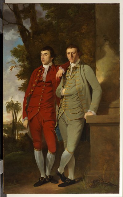 Portræt af Charles og kaptajn John Sealy af Tilly Kettle