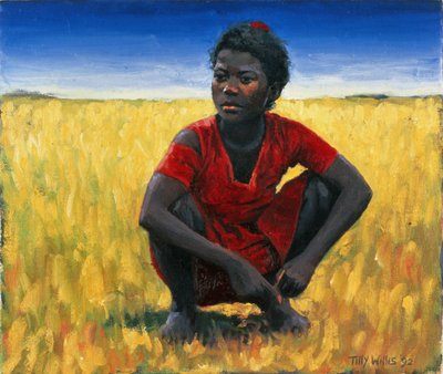 Pige i rødt, 1992 af Tilly Willis