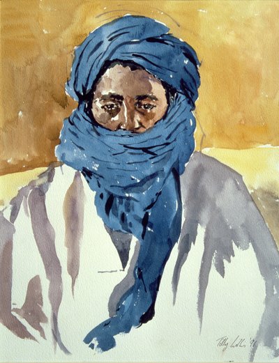 Tuareg stammemænd, Timbuktu, 1991 af Tilly Willis