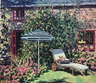 Under Parasol 2021 (olie på lærred) af Tilly Willis