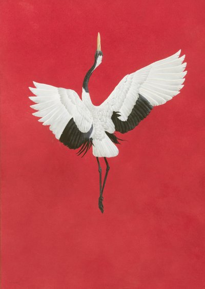 Dansen-Rød, akvarel og gouache på buer 640gsm papir, 96 x 66 cm af Tim Hayward