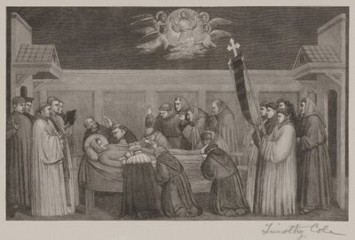 Sankt Frans død af Timothy Cole