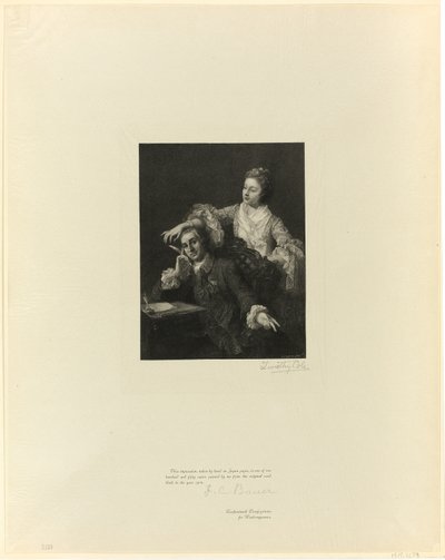 Garrick og hans kone fra Old English Masters af Timothy Cole