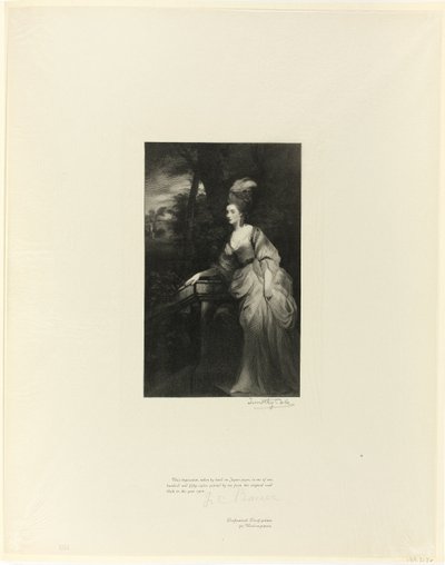 Georgiana, hertuginde af Devonshire, fra Old English Masters af Timothy Cole