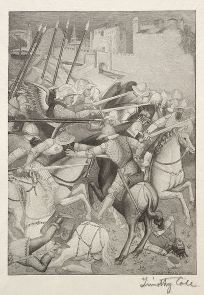 Gamle italienske mestre: Slaget ved St. Efesos mod hedningene på Sardinien, 1888-1892. af Timothy Cole