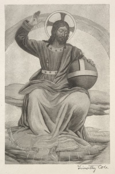 Gamle italienske mestre: Kristus på tronen, 1888-1892. af Timothy Cole