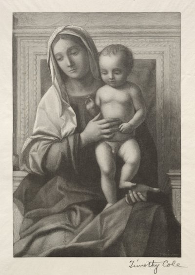 Gamle italienske mestre: Madonna og barn, 1888-1892. af Timothy Cole