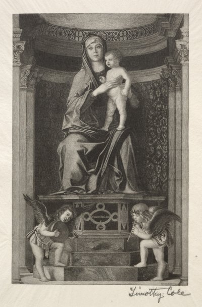 Gamle italienske mestre: Madonna og barn, 1888-1892. af Timothy Cole