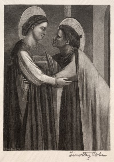 Gamle italienske mestre: Mary og Elisabeth, 1886. af Timothy Cole
