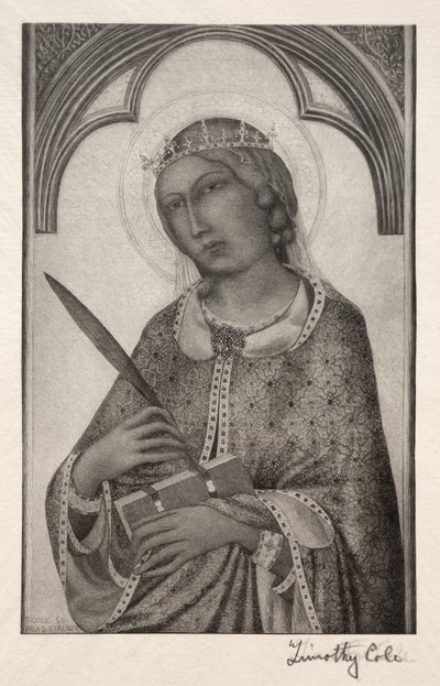 Gamle italienske mestre: St. Catherine af Alexandria, 1888-1892. af Timothy Cole