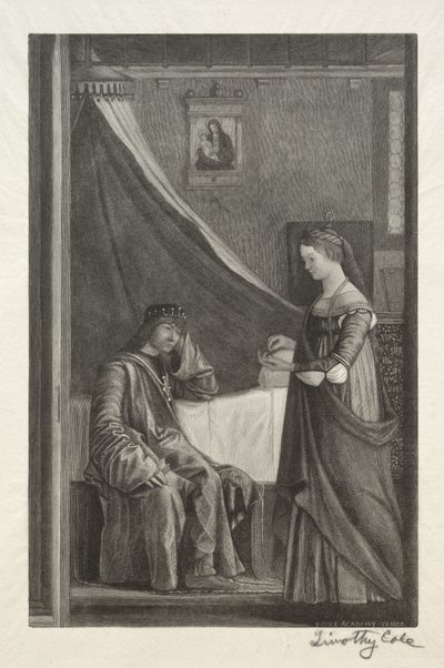 Gamle italienske mestre: Sankt Ursula med sin far, 1888-1892. af Timothy Cole