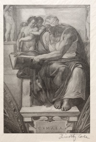 Gamle italienske mestre: Cumaean Sibyl, 1888-1892. af Timothy Cole