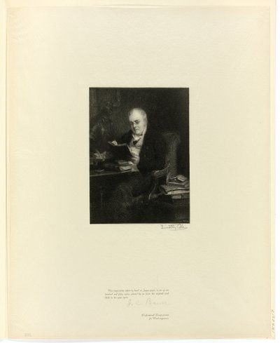Portræt af Dr. John Allen, fra Old English Masters af Timothy Cole