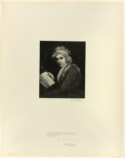 Portræt af Mary Wollstonecraft, fra Old English Masters af Timothy Cole