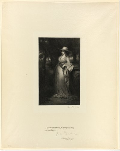 Portræt af en dame, fra Old English Masters af Timothy Cole