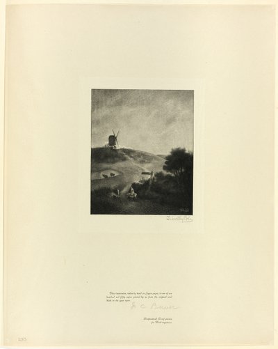Vindmøllen, fra Old English Masters af Timothy Cole