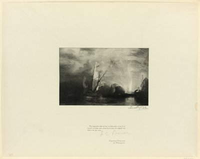 Ulysses håner Polyphemus, fra Old English Masters af Timothy Cole