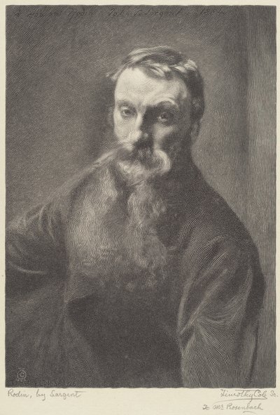 Rodin af Timothy Cole after John Singer Sargent