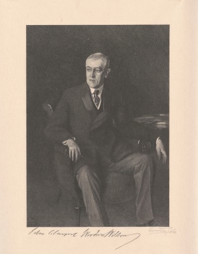 Woodrow Wilson af Timothy Cole, after John Singer Sargent