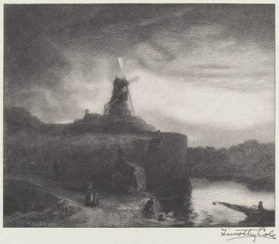Møllen af Timothy Cole after Rembrandt van Rijn