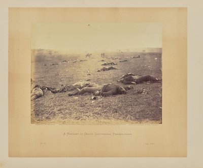 En høst af død, Gettysburg, Pennsylvania af Timothy H. OSullivan