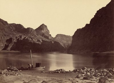 Black Cañon, Colorado River, fra lejr 8, set ovenfra af Timothy H. OSullivan