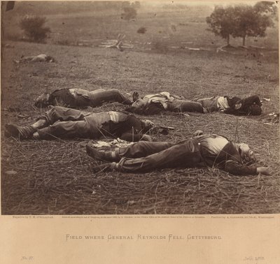 Mark hvor general Reynolds faldt, Gettysburg, 5. juli 1863 af Timothy H. O