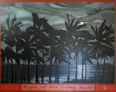 Night of the living dude, 2012, olie på lærred af Timothy Nathan Joel