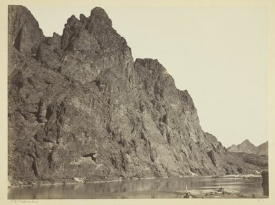 Klippe over for Big Horn Camp, Black Cañon, Colorado River af Timothy O