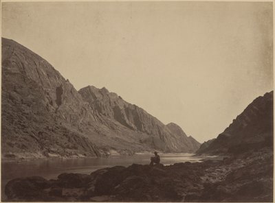 Iceberg Canyon, Colorado River, set ovenfra,1871 (foto) af Timothy O