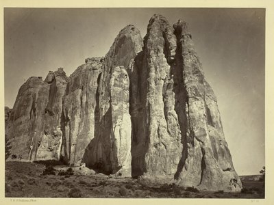 The South Side of Inscription Rock, 1873dani af Timothy OSullivan