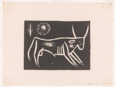 Stier af Tinus van Doorn (signed by artist)