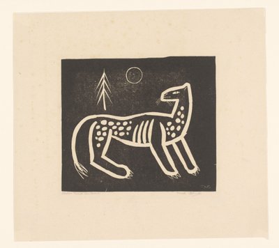 Tiger af Tinus van Doorn (signed by artist)
