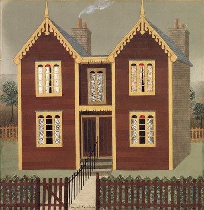 Dobbelthuse (collage) af Tirzah Ravilious