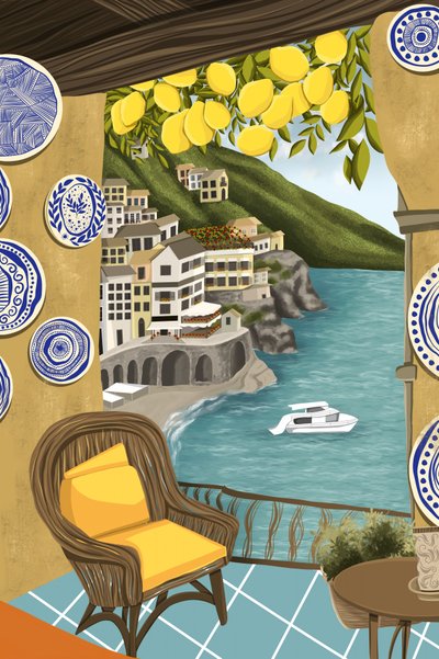 Udsigt over Lemons Coastal Village af Tisha Joggiwala