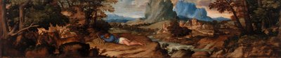 Sovende hyrde af Titian (Tiziano Vecellio)