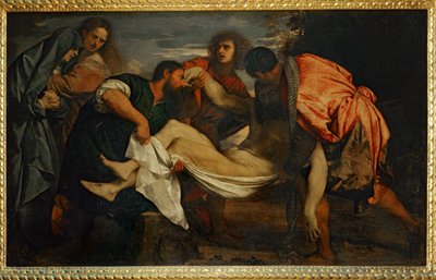 Le Transport du Christ au tombeau - Nedgravning af Kristus ... af Titian (c.1488 1576)