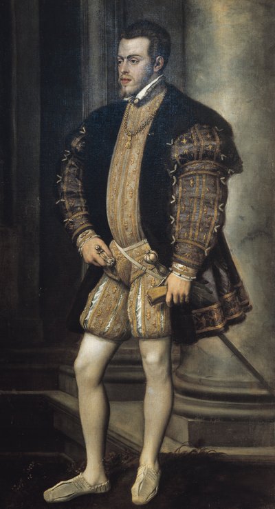 Portræt af Filip II af Spanien (Valladolid af Titian (c.1488 1576)