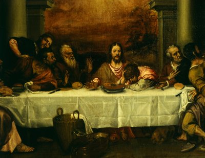 Den sidste nadver, af Tizian (ca. 1490-1576), detalje af Titian (c.1488 1576)